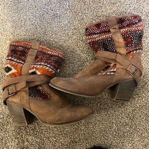 Brown Aztec Boots